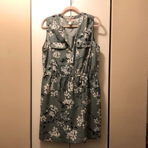 Loft blue floral dress